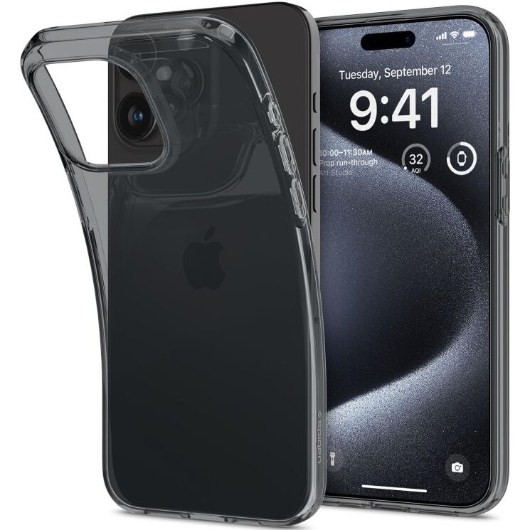 Защитный чехол Spigen (SGP) Crystal Flex для Apple iPhone 15 Pro (ACS06469) - Space Crystal: фото 2 из 12
