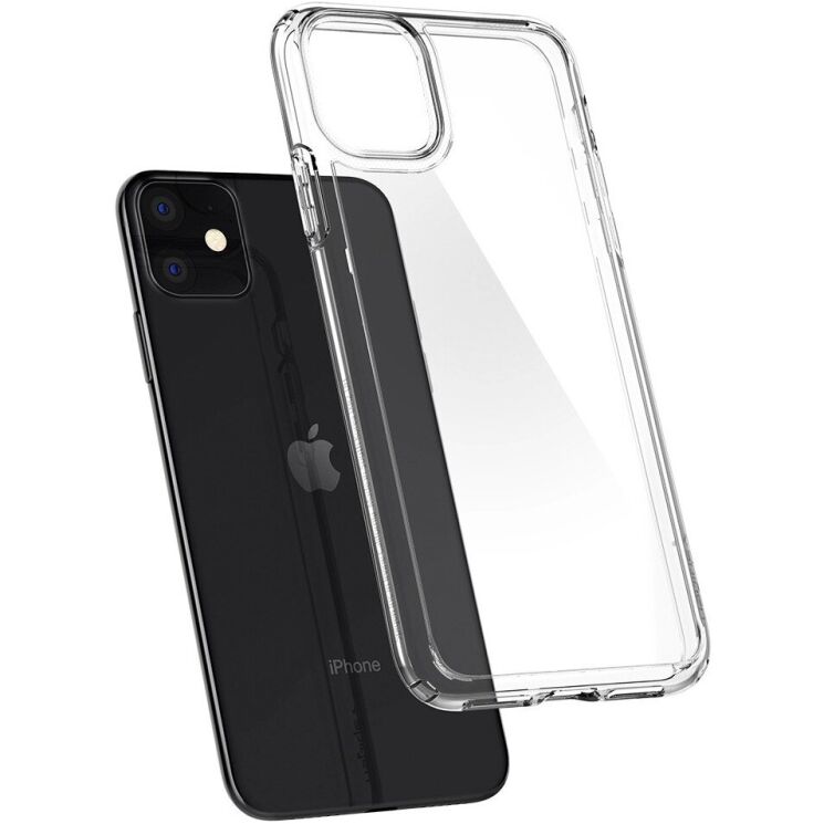 Защитный чехол Spigen (SGP) Crystal Hybrid для Apple iPhone 11 - Crystal Clear: фото 5 из 6