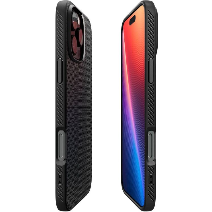 Защитный чехол Spigen (SGP) Liquid Air для Apple iPhone 16 Pro Max (ACS07988) - Matte Black: фото 5 из 17