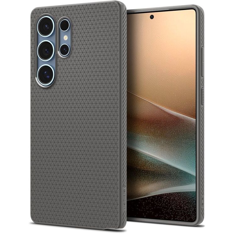 Защитный чехол Spigen (SGP) Liquid Air для Samsung Galaxy S25 Ultra (S938) ACS08954 - Gray: фото 1 из 18