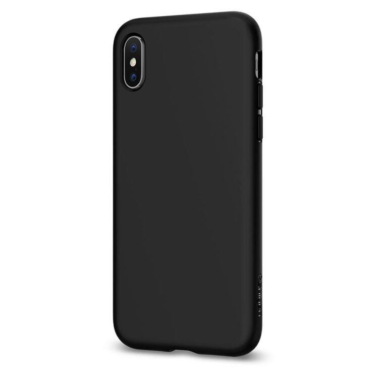 Защитный чехол Spigen SGP Liquid Crystal для Apple iPhone XS - Matte Black: фото 6 из 14