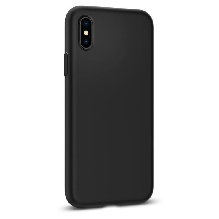 Защитный чехол Spigen SGP Liquid Crystal для Apple iPhone XS - Matte Black: фото 8 из 14