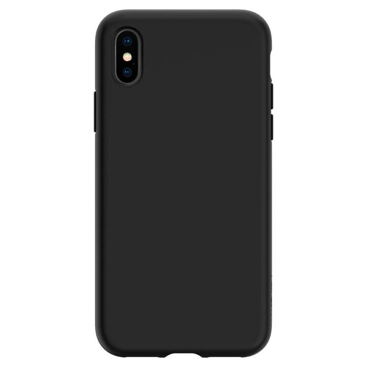 Защитный чехол Spigen SGP Liquid Crystal для Apple iPhone XS - Matte Black: фото 7 из 14