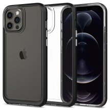 Защитный чехол Spigen (SGP) Neo Hybrid Crystal для Apple iPhone 12 Pro Max - Black: фото 1 из 8