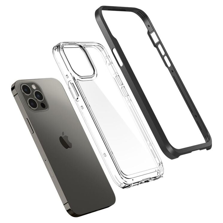 Защитный чехол Spigen (SGP) Neo Hybrid Crystal для Apple iPhone 12 Pro Max - Black: фото 4 из 8