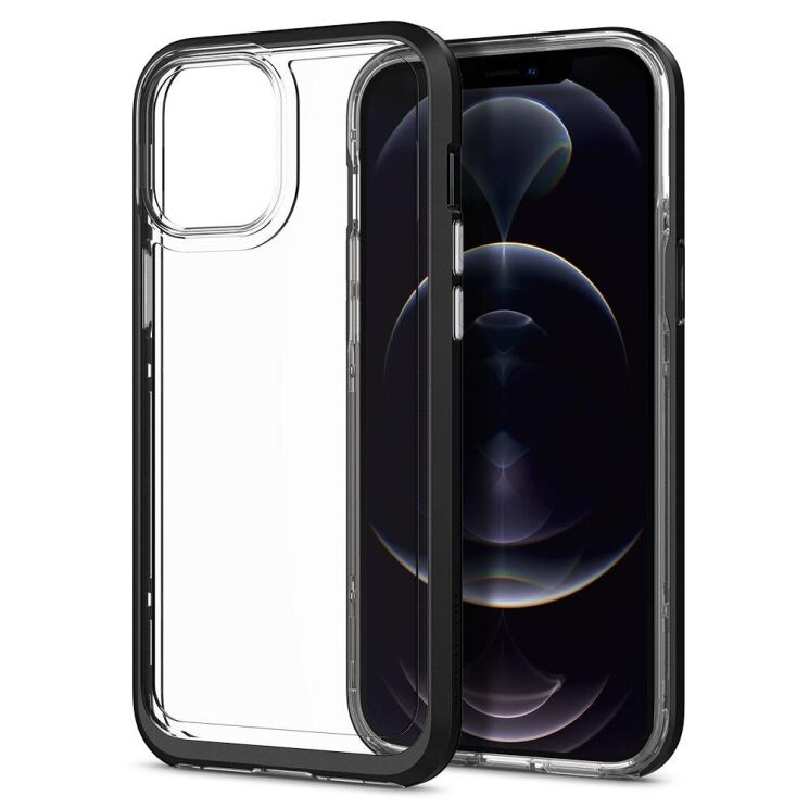 Защитный чехол Spigen (SGP) Neo Hybrid Crystal для Apple iPhone 12 Pro Max - Black: фото 8 из 8