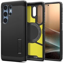 Защитный чехол Spigen (SGP) Tough Armor (MagFit) для Samsung Galaxy S25 Ultra (S938) ACS08964 - Black: фото 1 из 17
