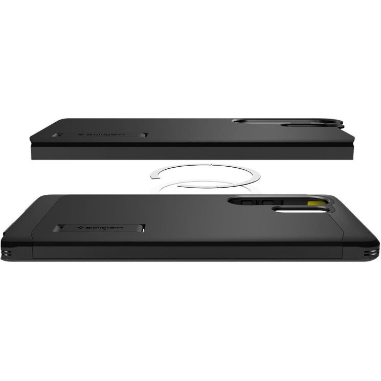 Защитный чехол Spigen (SGP) Tough Armor (MagFit) для Samsung Galaxy S25 Ultra (S938) ACS08964 - Black: фото 5 из 17