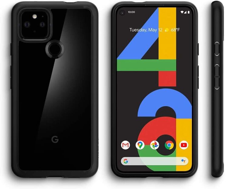 Защитный чехол Spigen (SGP) Ultra Hybrid для Google Pixel 4a 5G - Matte Black: фото 14 из 14