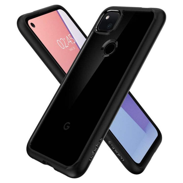 Защитный чехол Spigen (SGP) Ultra Hybrid для Google Pixel 4a 5G - Matte Black: фото 7 из 14