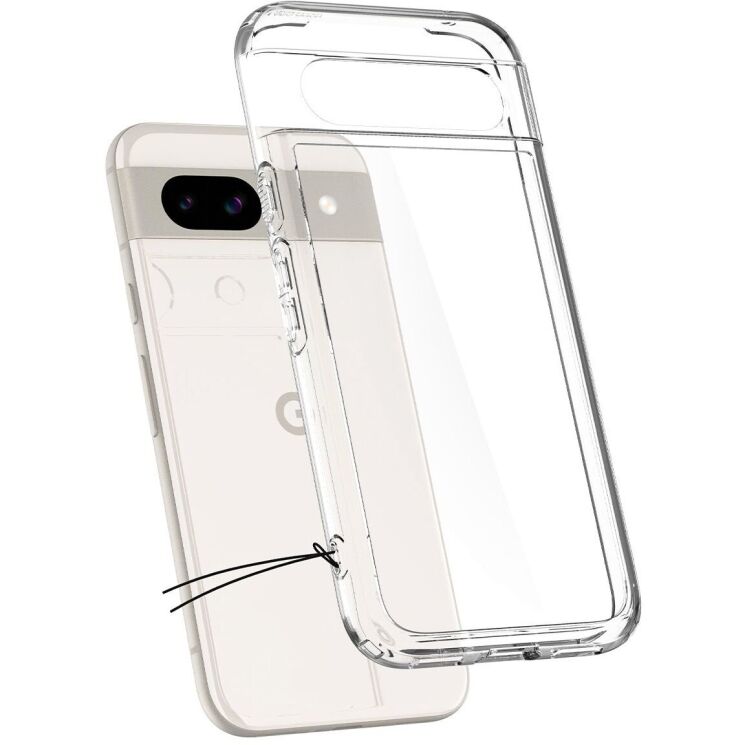 Защитный чехол Spigen (SGP) Ultra Hybrid для Google Pixel 8A - Crystal Clear: фото 5 из 17