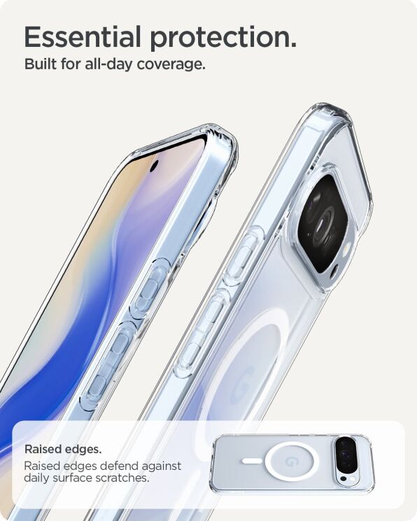 Захисний чохол Spigen (SGP) Ultra Hybrid (MagFit) для Google Pixel 10 Pro Pro XL (ACS09725) - Clear / White: фото 14 з 17
