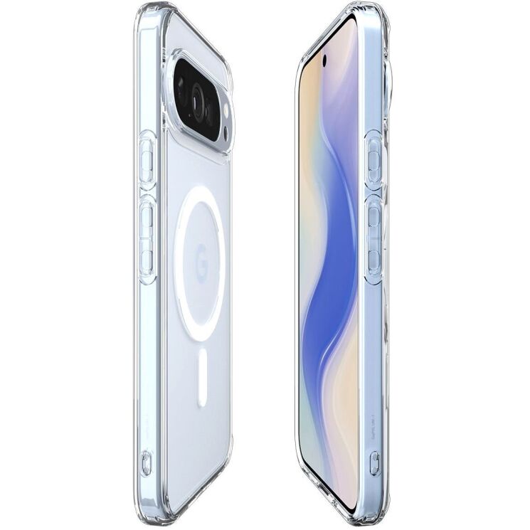 Захисний чохол Spigen (SGP) Ultra Hybrid (MagFit) для Google Pixel 10 Pro Pro XL (ACS09725) - Clear / White: фото 8 з 17