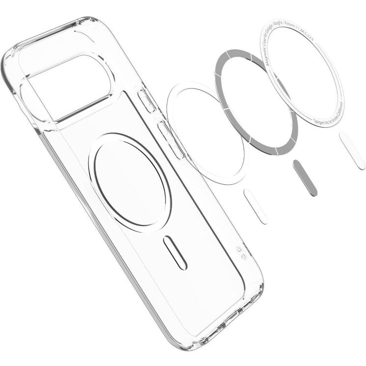 Захисний чохол Spigen (SGP) Ultra Hybrid (MagFit) для Google Pixel 10 Pro Pro XL (ACS09725) - Clear / White: фото 5 з 17