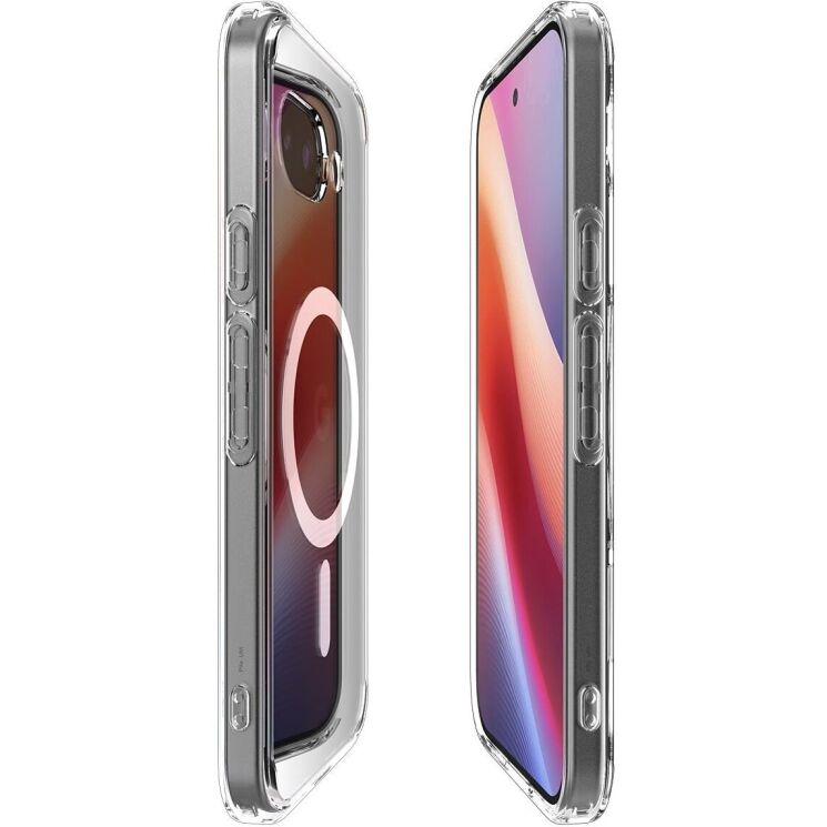 Захисний чохол Spigen (SGP) Ultra Hybrid (MagFit) для Google Pixel 9a (ACS09043) - Clear White: фото 6 з 14
