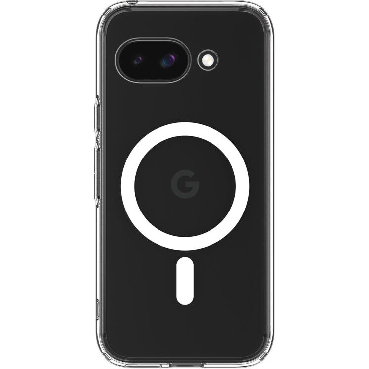 Захисний чохол Spigen (SGP) Ultra Hybrid (MagFit) для Google Pixel 9a (ACS09043) - Clear White: фото 2 з 14