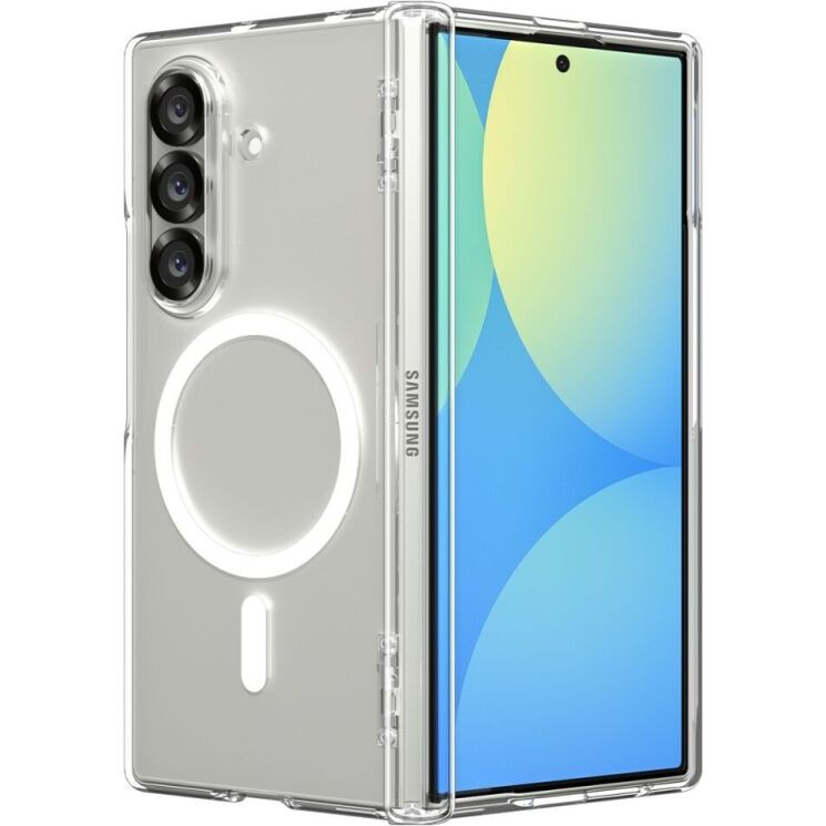 Захисний чохол Spigen (SGP) Ultra Hybrid Pro (MagFit) для Samsung Galaxy Fold 7 (ACS09546) - Clear / White: фото 3 з 22