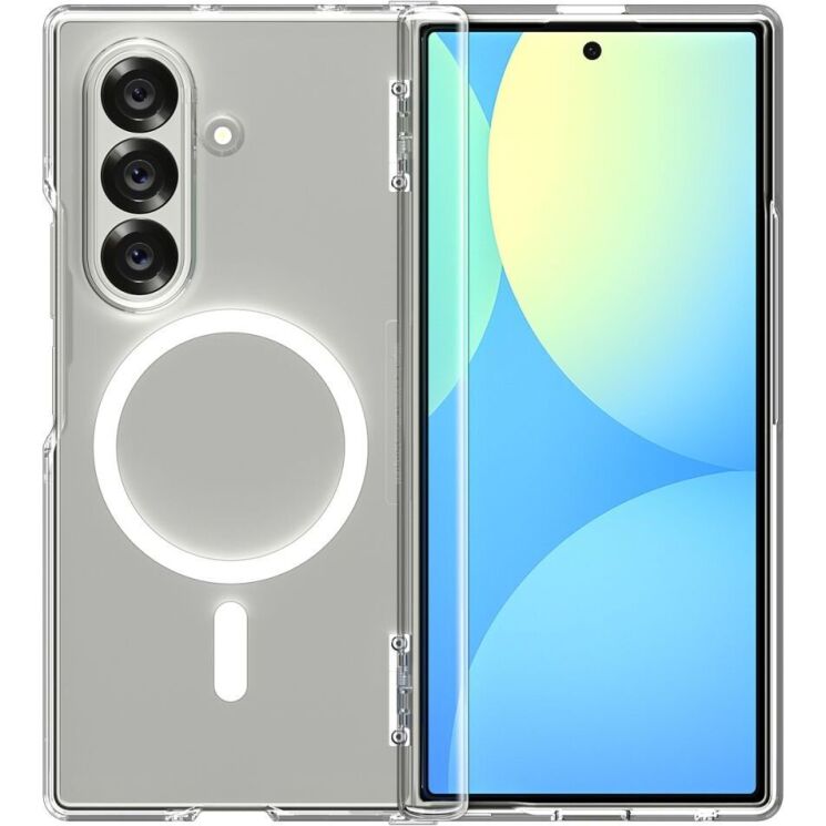 Захисний чохол Spigen (SGP) Ultra Hybrid Pro (MagFit) для Samsung Galaxy Fold 7 (ACS09546) - Clear / White: фото 2 з 22