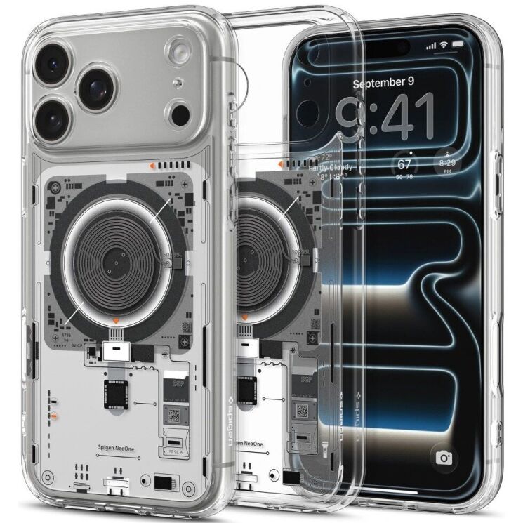 Захисний чохол Spigen Ultra Hybrid Neo One (MagFit) для iPhone 18 Pro Max (ACS12129) - Clear (440311C) Захисний чохол Spigen Ultra Hybrid Neo One (MagFit) для iPhone 18 Pro Max (ACS12129) - Clear: фото 1 з 12