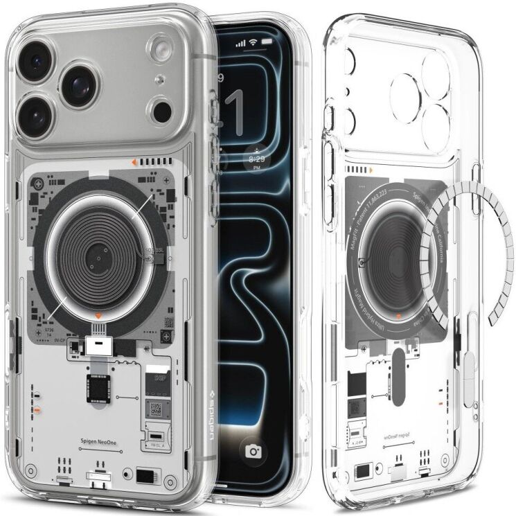 Захисний чохол Spigen Ultra Hybrid Neo One (MagFit) для iPhone 18 Pro Max (ACS12129) - Clear (440311C) Захисний чохол Spigen Ultra Hybrid Neo One (MagFit) для iPhone 18 Pro Max (ACS12129) - Clear: фото 2 з 12