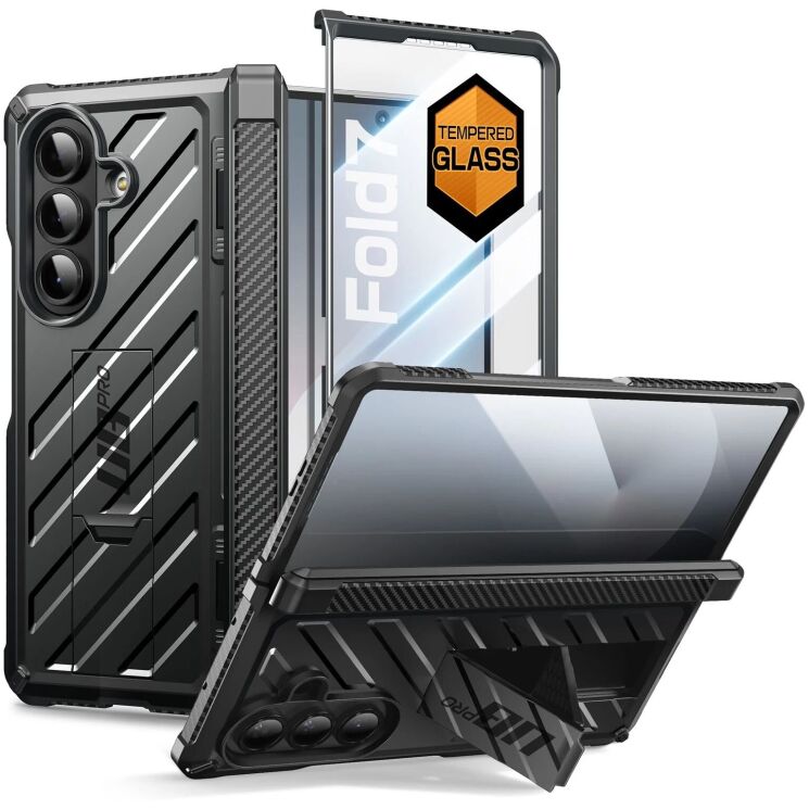 Захисний чохол Supcase Unicorn Beetle Kickstand Case with Screen Protector для Samsung Galaxy Fold 7 (843439159020) - Black: фото 1 з 12