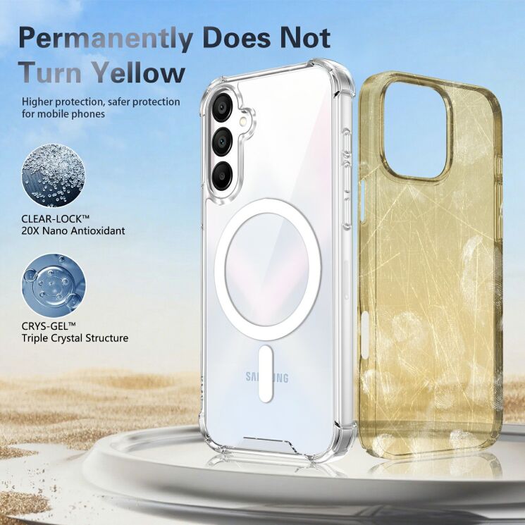Захисний чохол UniCase AirBag Flow MagSafe для Samsung Galaxy A27 (A276) - Transparent: фото 10 з 14