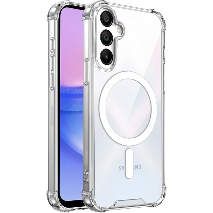 Захисний чохол UniCase AirBag Flow MagSafe для Samsung Galaxy A27 (A276) - Transparent: фото 1 з 14