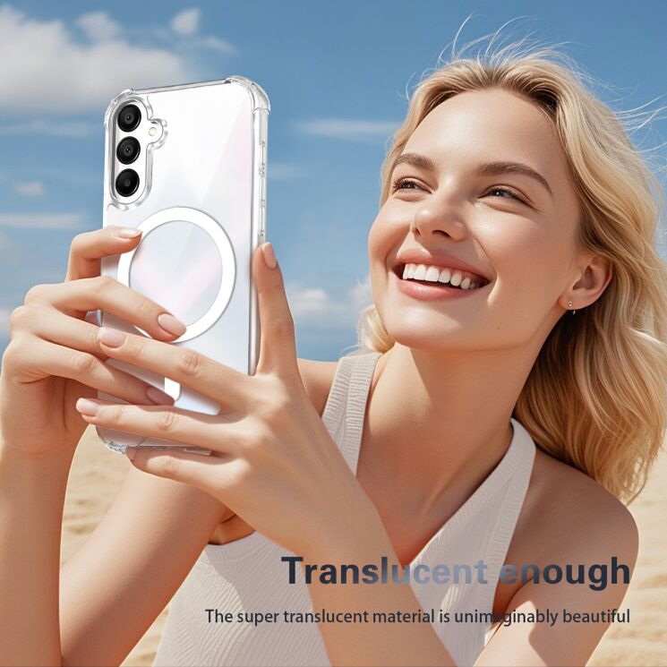 Захисний чохол UniCase AirBag Flow MagSafe для Samsung Galaxy A27 (A276) - Transparent: фото 13 з 14