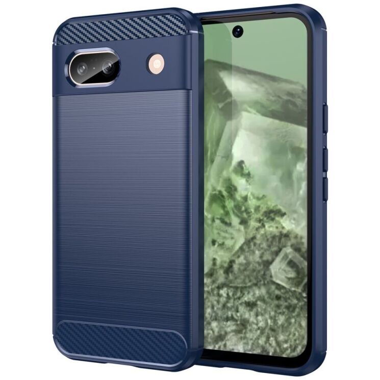 Защитный чехол UniCase Carbon для Google Pixel 8A - Blue: фото 1 из 8