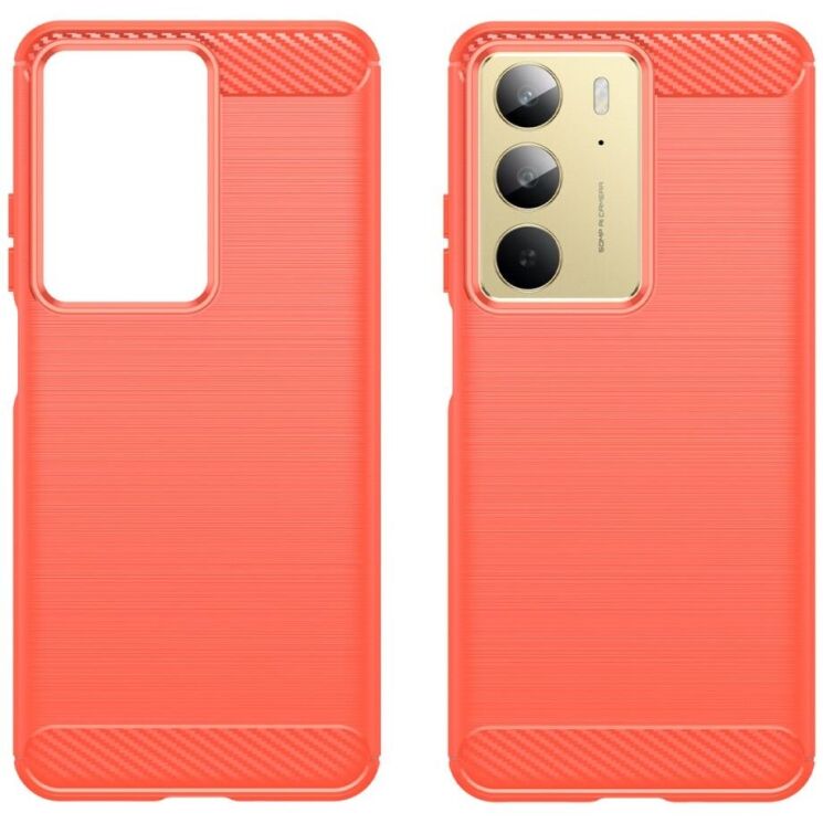 Защитный чехол UniCase Carbon для Realme C75 - Red: фото 2 из 8