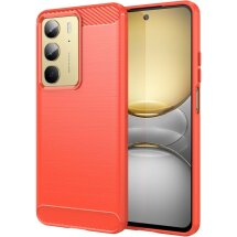 Защитный чехол UniCase Carbon для Realme C75 - Red: фото 1 из 8