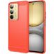 Защитный чехол UniCase Carbon для Realme C75 - Red (374324R). Фото 1 из 8