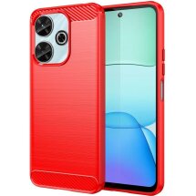 Защитный чехол UniCase Carbon для Xiaomi Redmi 13 - Red: фото 1 из 10