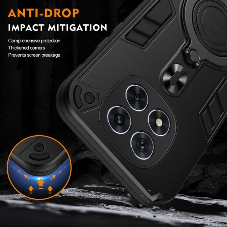 Защитный чехол UniCase Cosmic Armor для Xiaomi Redmi Note 14 Pro 5G - Black: фото 6 из 7