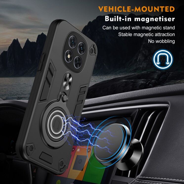 Защитный чехол UniCase Cosmic Armor для Xiaomi Redmi Note 14 Pro 5G - Black: фото 7 из 7