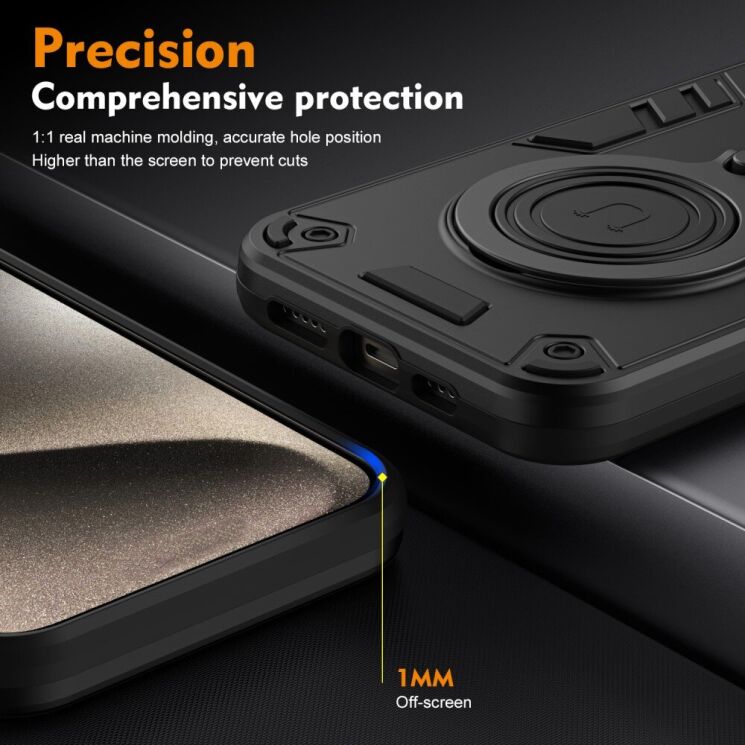 Защитный чехол UniCase Cosmic Armor для Xiaomi Redmi Note 14 Pro 5G - Black: фото 5 из 7