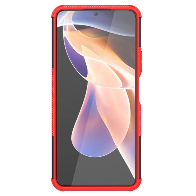 Противоударный чехол UniCase Hybrid X для Xiaomi Redmi Note 11 Pro (Chinese) / Note 11 Pro+ - Red: фото 4 из 18