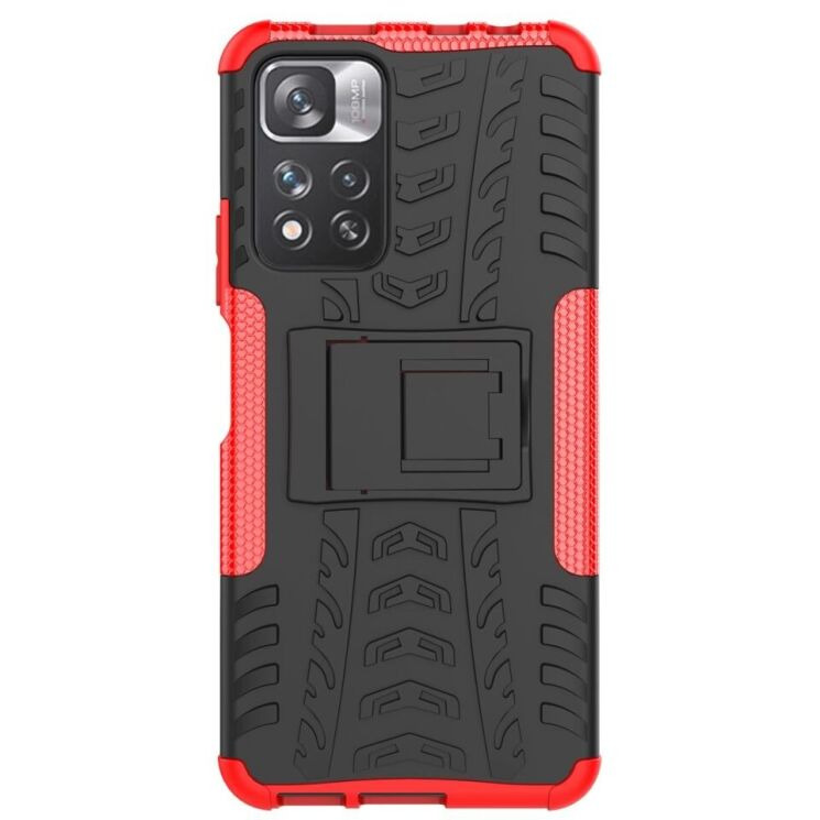 Противоударный чехол UniCase Hybrid X для Xiaomi Redmi Note 11 Pro (Chinese) / Note 11 Pro+ - Red: фото 2 из 18