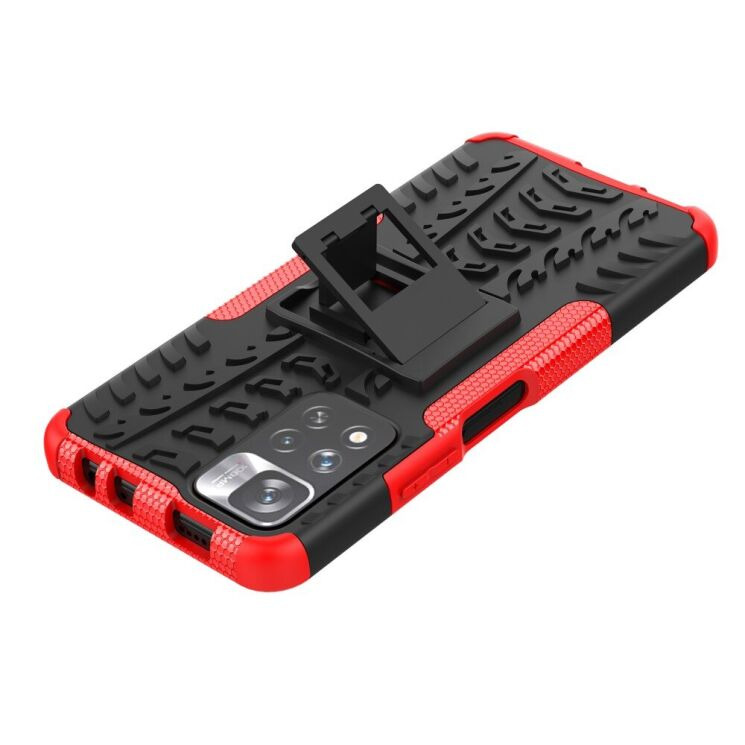 Противоударный чехол UniCase Hybrid X для Xiaomi Redmi Note 11 Pro (Chinese) / Note 11 Pro+ - Red: фото 6 из 18
