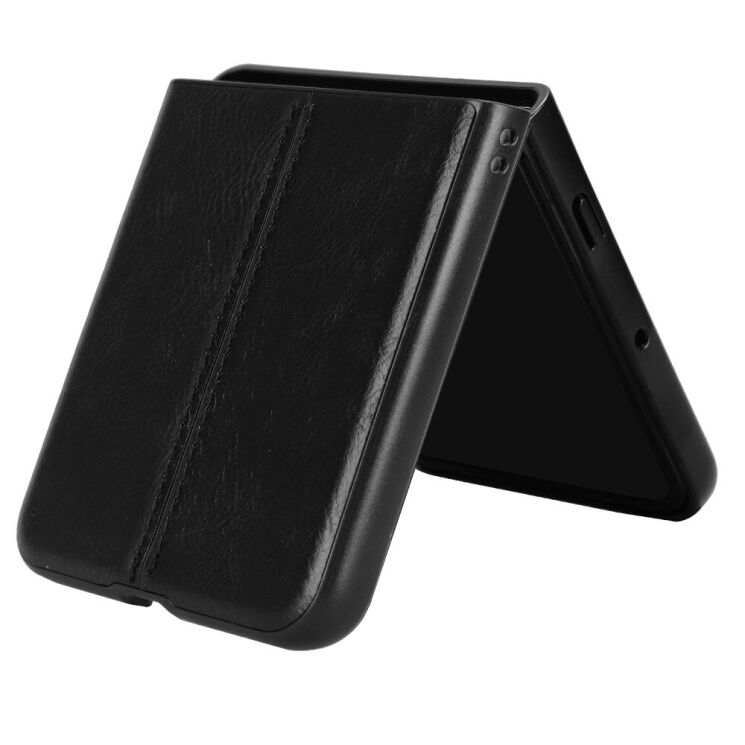 Защитный чехол UniCase Leather Series (FF) для Motorola Razr 60 Ultra / Razr 70 Ultra - Black: фото 4 из 7