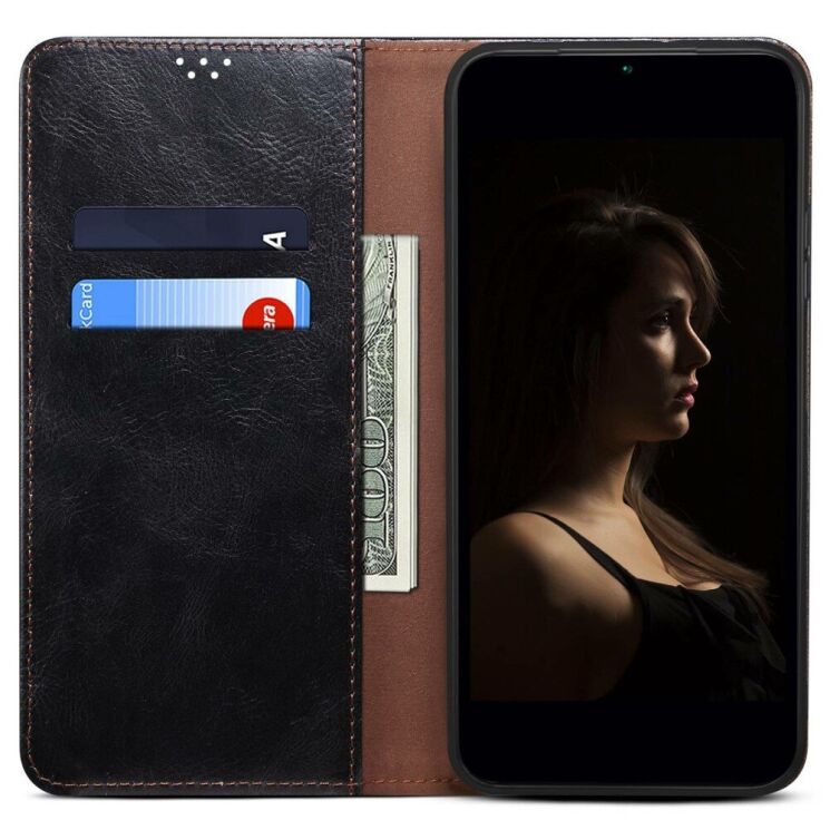 Защитный чехол UniCase Leather Wallet для OnePlus 13T - Black: фото 2 из 7