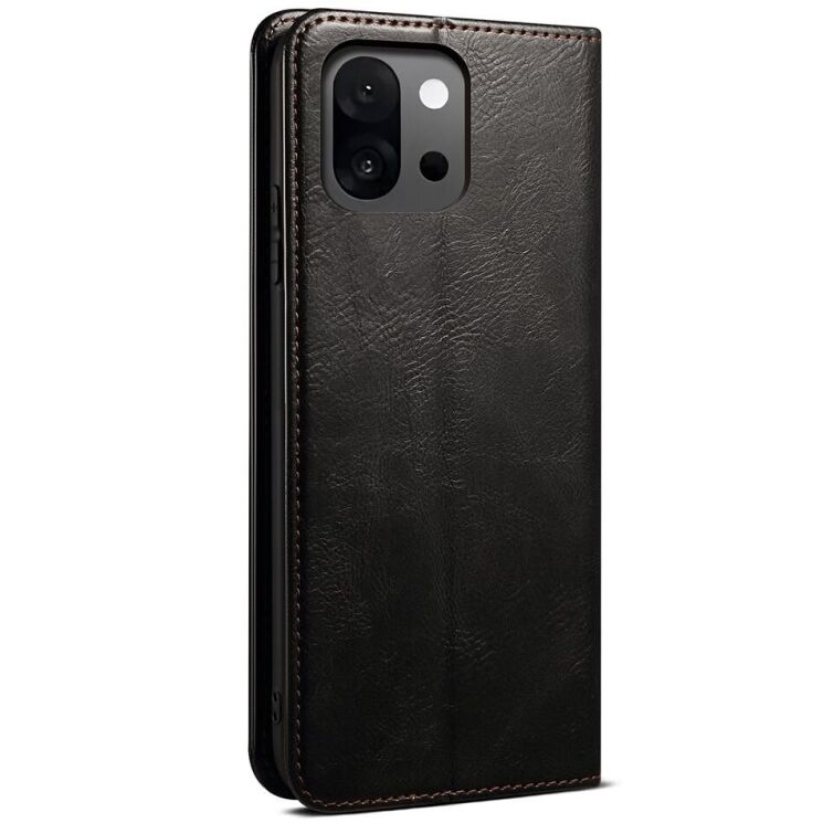 Защитный чехол UniCase Leather Wallet для OnePlus 13T - Black: фото 7 из 7