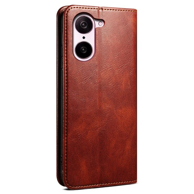 Захисний чохол UniCase Leather Wallet для OnePlus Nord CE 5 / Ace 5 Racing - Brown: фото 6 з 6