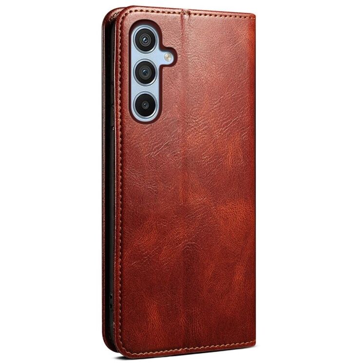 Защитный чехол UniCase Leather Wallet для Samsung Galaxy A25 (A256) - Brown: фото 8 из 12
