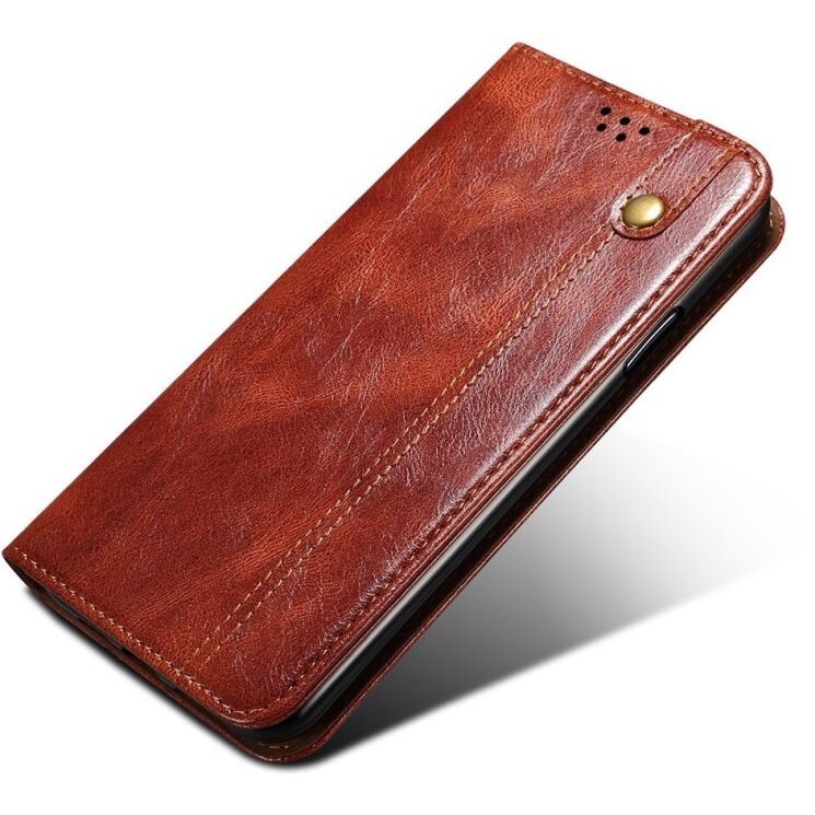 Защитный чехол UniCase Leather Wallet для Samsung Galaxy A25 (A256) - Brown: фото 5 из 12