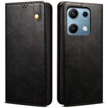Захисний чохол UniCase Leather Wallet для Xiaomi Redmi Note 14S - Black: фото 1 з 7