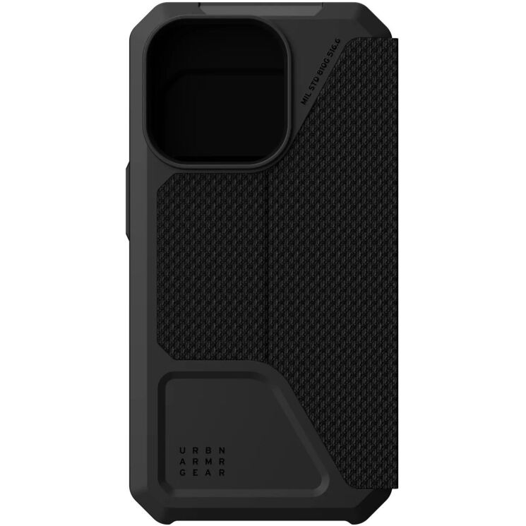 Защитный чехол URBAN ARMOR GEAR (UAG) Metropolis для Apple iPhone 14 Pro - Kevlar Black: фото 9 из 10