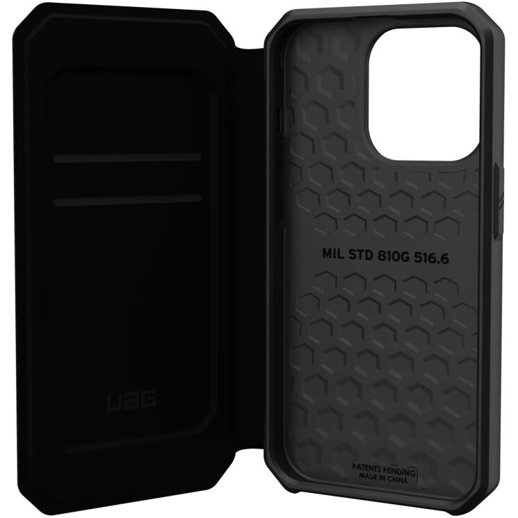 Защитный чехол URBAN ARMOR GEAR (UAG) Metropolis для Apple iPhone 14 Pro - Kevlar Black: фото 2 из 10