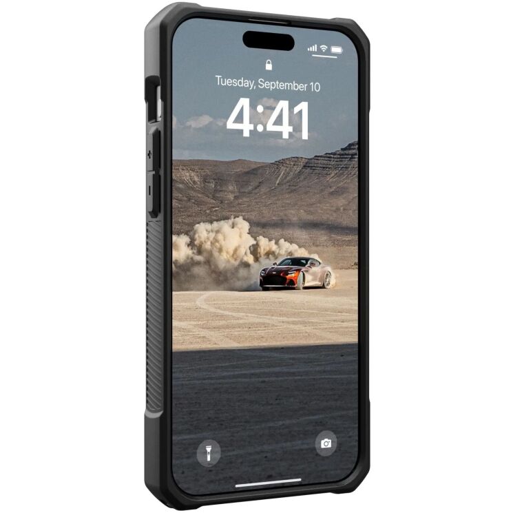Защитный чехол URBAN ARMOR GEAR (UAG) Monarch Kevlar Series для Apple iPhone 15 Pro Max - Kevlar Elemental Green: фото 4 из 11