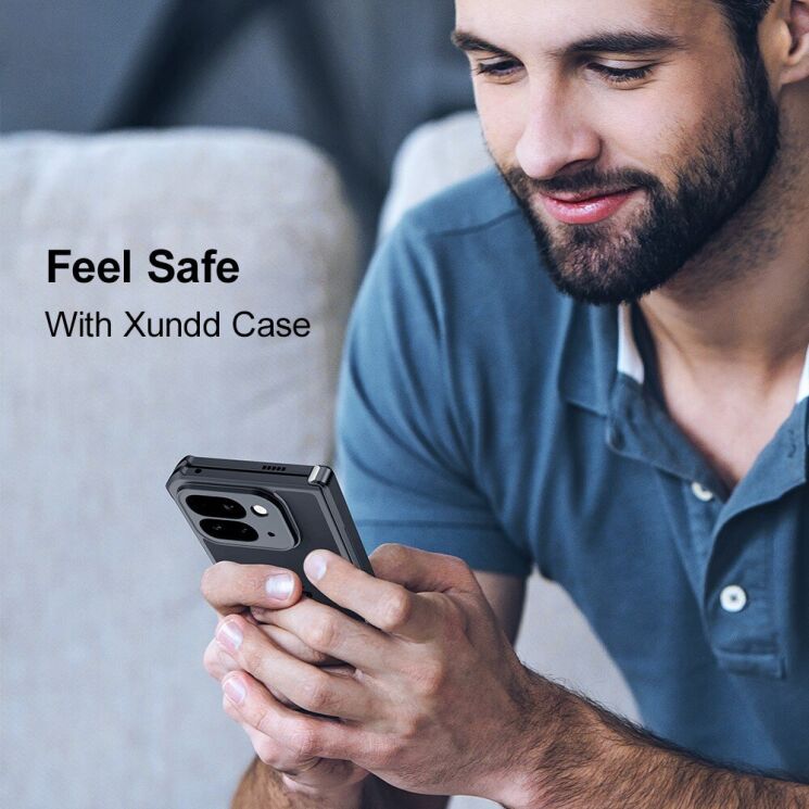 Защитный чехол XUNDD Rugged Case (FF) для Google Pixel 9 Pro Fold - Black: фото 7 из 10